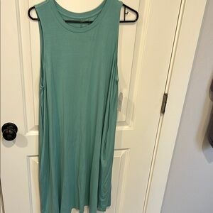 Time and Tru Aqua Maxi Dress with pockets